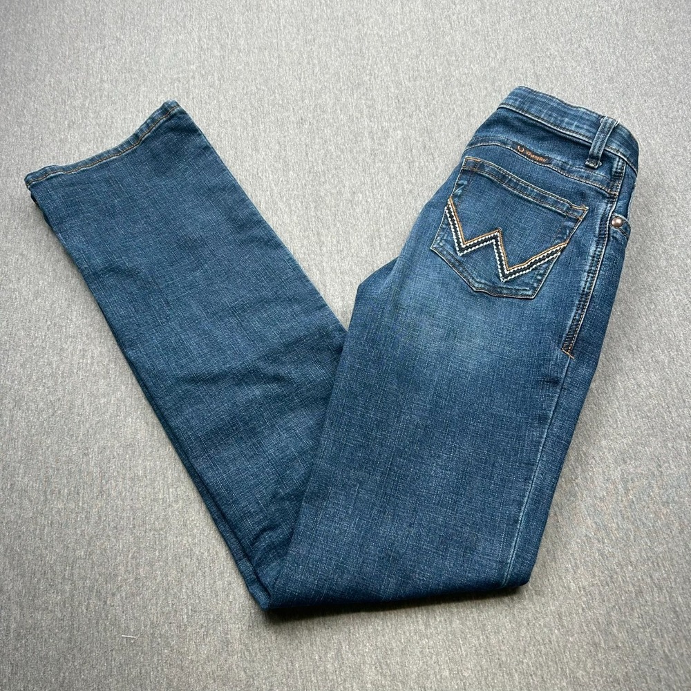 Wrangler Willow Ultimate Riding Jeans Womens 29/7x38 (30x37) Blue Denim Pants